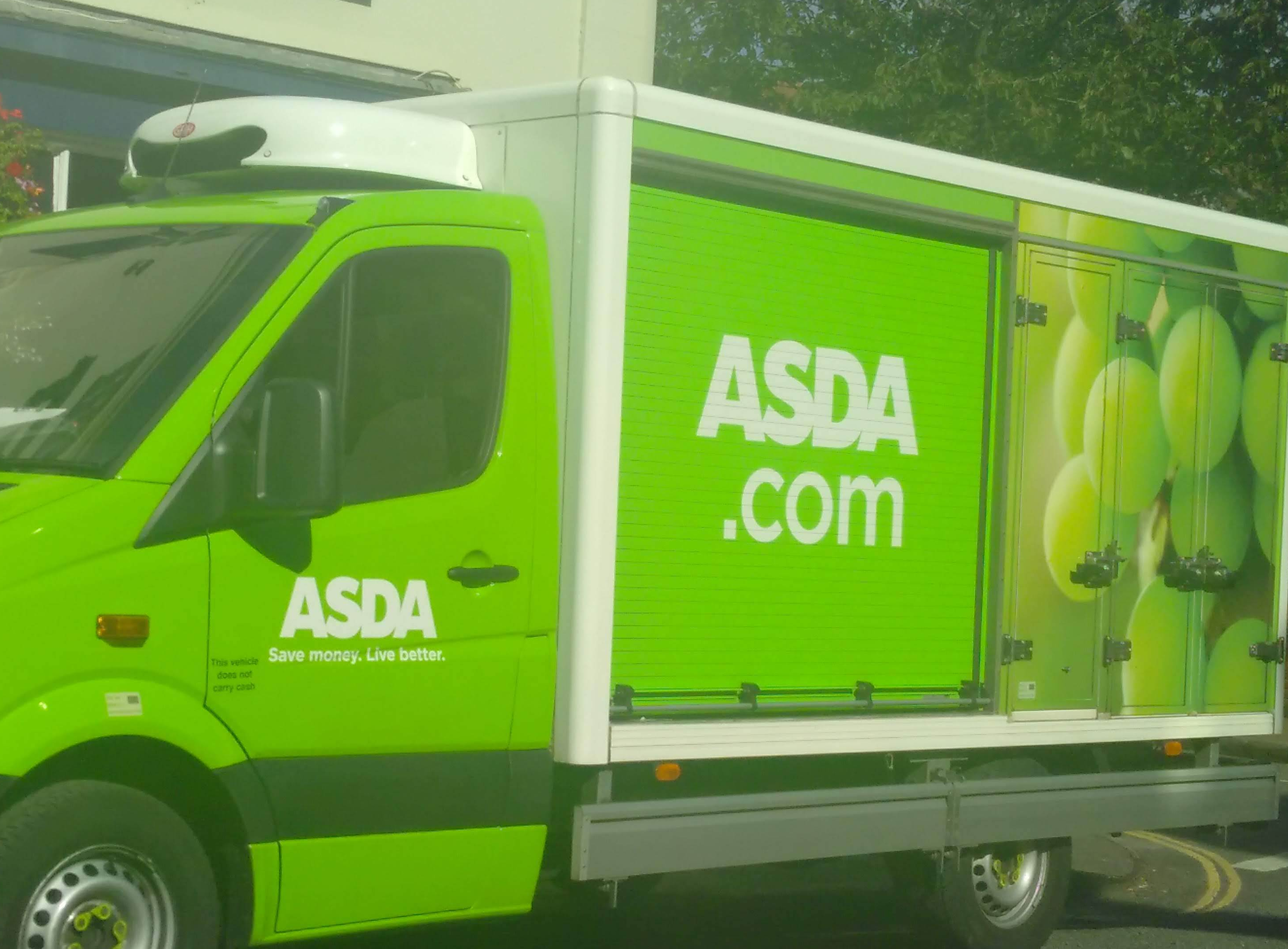 asda van with grapes